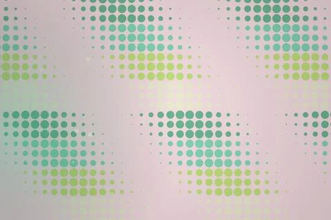 Abstract dotted pattern with green and blue colors Stock Illustration
