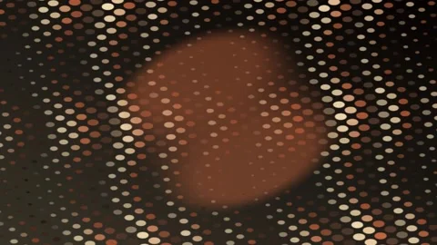 Abstract Dotted Pattern Moving in Warm Lighting Creating Subtle Glow Stock-Footage 327945687