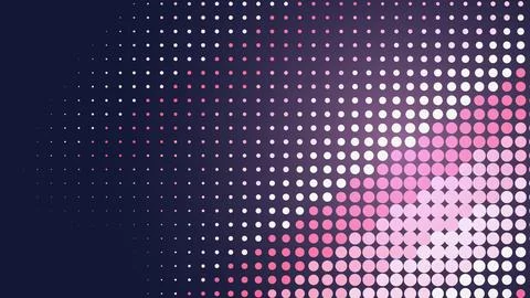 Abstract dotted pattern with pink and purple colors Stock Illustration