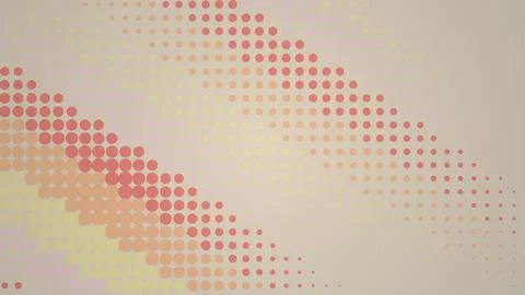 Abstract dotted pattern with red and yellow colors Stock Illustration