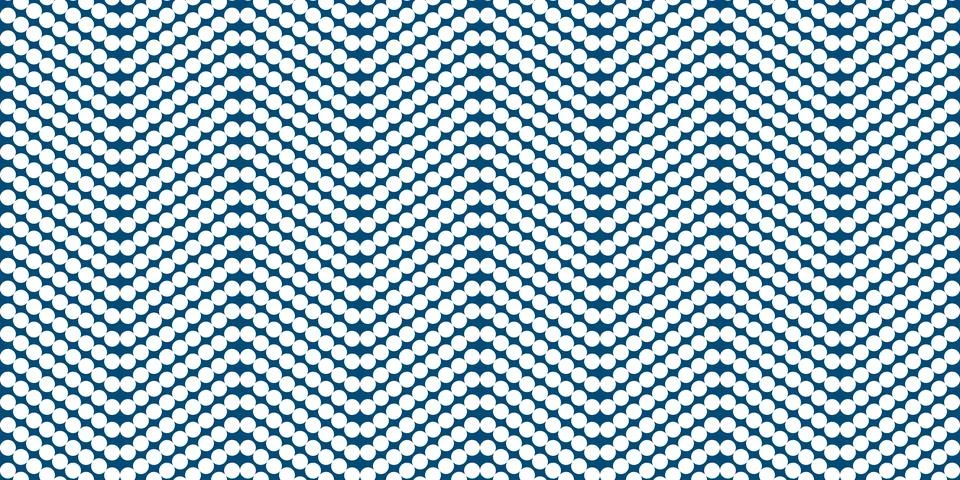 Abstract dotted pattern with small colored circles forming slanted wavy zig.. Stock Illustration