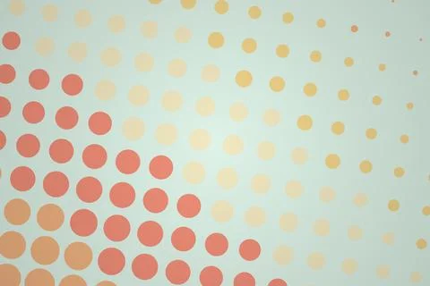 Abstract dotted pattern with soft pastel colors and circles Stock Illustration