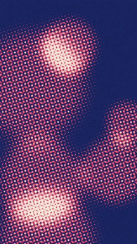 Abstract dotted pattern with vibrant colors. 2d animation Stock Footage 342388238