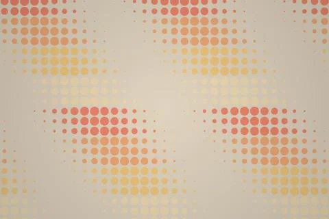 Abstract dotted pattern with warm colors on beige background Stock Photos
