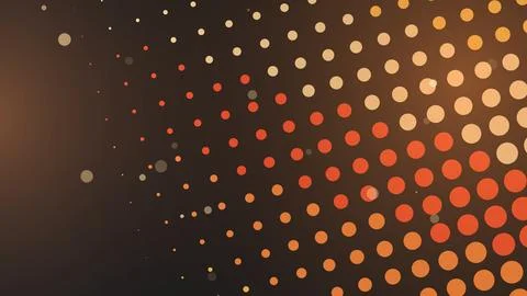 Abstract dotted pattern with warm orange and brown colors Stock Illustration