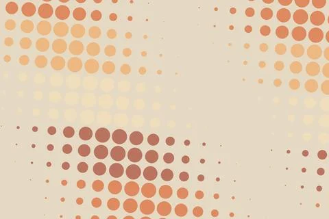 Abstract dotted pattern with warm orange and beige colors Stock Photos