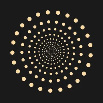 Abstract dotted shape - vector design element. 스톡 일러스트