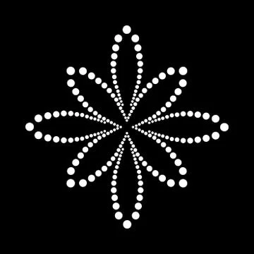 Abstract dotted shape.Vector design element Illustrazione stock