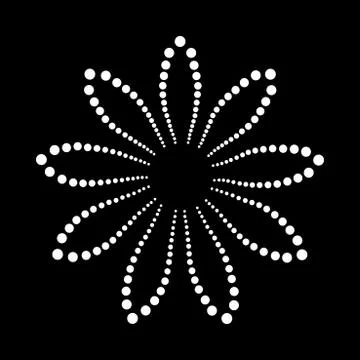 Abstract dotted shape.Vector design element Illustrazione stock