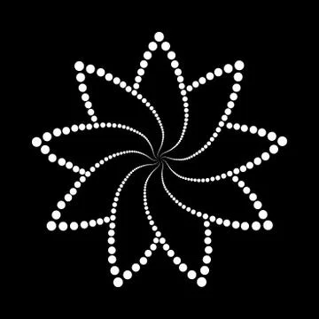 Abstract dotted shape.Vector design element 스톡 일러스트