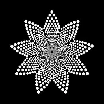 Abstract dotted shape.Vector design element Иллюстрация