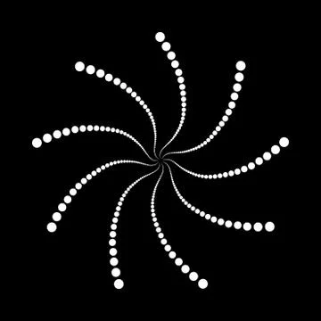 Abstract dotted shape.Vector design element イラスト素材