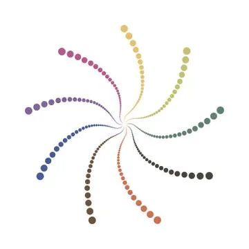 Abstract dotted shape.Vector design element Ilustração Stock