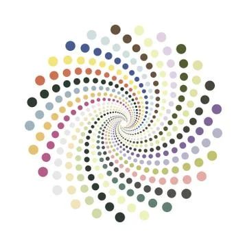 Abstract dotted shape.Vector design element Ilustração Stock