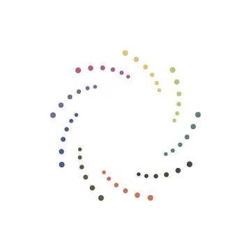 Abstract dotted shape.Vector design element Illustrazione stock