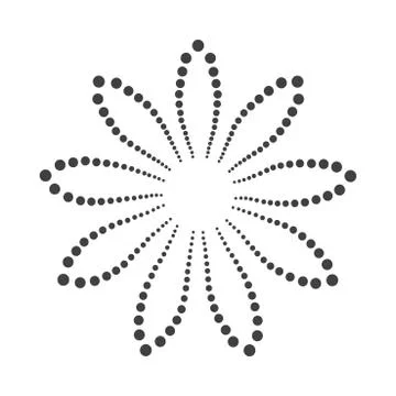 Abstract dotted shape.Vector design element Stock Illustration