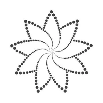 Abstract dotted shape.Vector design element Stockillustratie