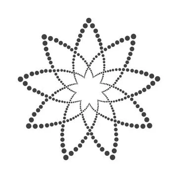 Abstract dotted shape.Vector design element Ilustração Stock
