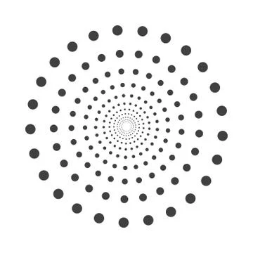 Abstract dotted shape.Vector design element Illustrazione stock