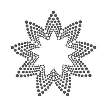 Abstract dotted shape.Vector design element Stock Illustration
