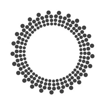 Abstract dotted shape.Vector design element 스톡 일러스트