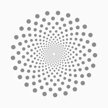 Abstract dotted shape.Vector design element Illustrazione stock