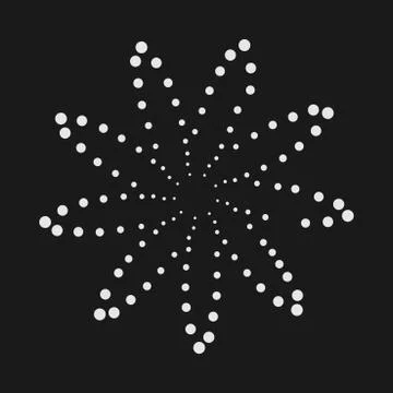 Abstract dotted shape.Vector design element Illustrazione stock