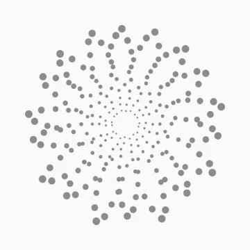 Abstract dotted shape.Vector design element Illustrazione stock