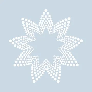 Abstract dotted shape.Vector design element Illustrazione stock