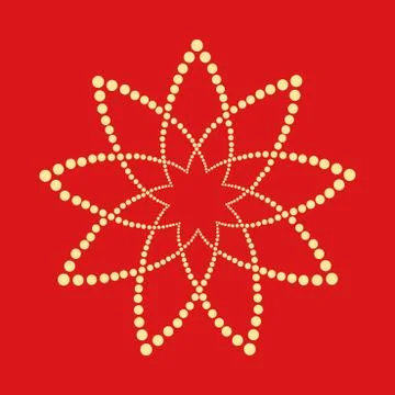 Abstract dotted shape.Vector design element Иллюстрация