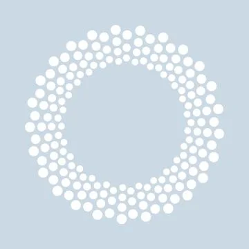 Abstract dotted shape.Vector design element. イラスト素材