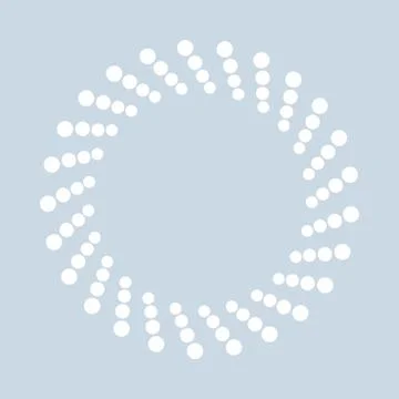 Abstract dotted shape.Vector design element. Illustrazione stock