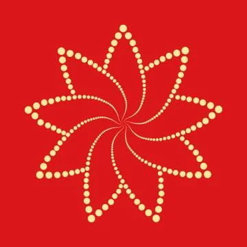 Abstract dotted shape.Vector design element Illustrazione stock