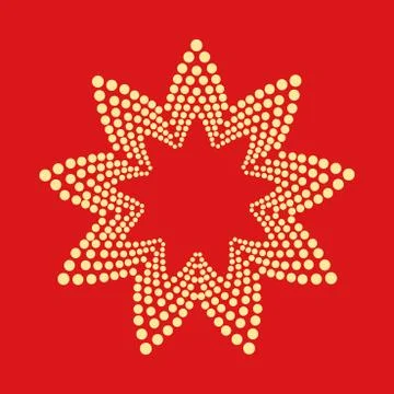 Abstract dotted shape.Vector design element イラスト素材