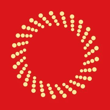 Abstract dotted shape.Vector design element. Иллюстрация