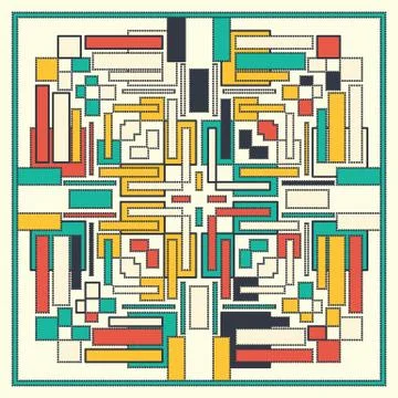 Abstract dotted squares Stock-Illustration