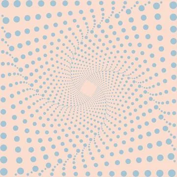 Abstract dotted vector background. Optical art. Halftone effect. Optical Illustrazione stock