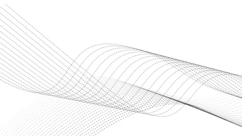 Abstract dotted wave lines flowing across creating a modern motion pattern .. 動画素材 337082375