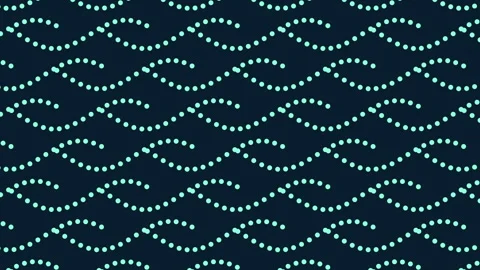 Abstract dotted wave pattern background with seamless flowing curves animation Vídeos de archivo 334139323