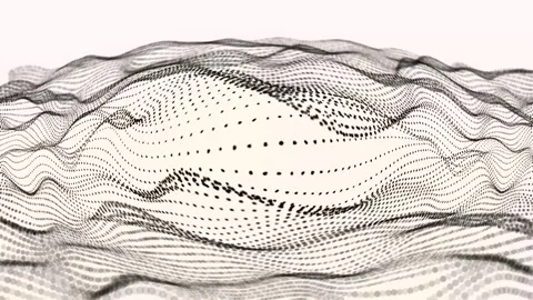 Abstract Dotted Wave Pattern Video stock 289110708