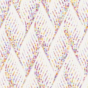 Abstract dotted wave stylish texture. Vector seamless geometric pattern Stock Illustration