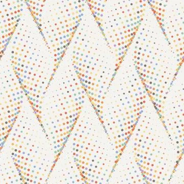 Abstract dotted wave stylish texture. Vector seamless geometric pattern Stockillustratie