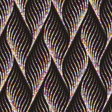 Abstract dotted wave stylish texture. Vector seamless geometric pattern Stock Illustration