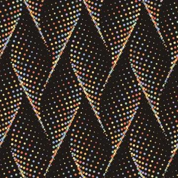 Abstract dotted wave stylish texture. Vector seamless geometric pattern Stockillustratie