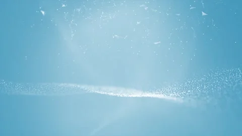 Abstract dotted waves with lines and dots looping background Stock Footage 333714848