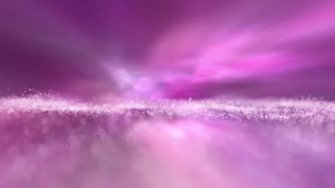 Abstract dotted waves loop motion with glowing pink light animation Stock Footage 345060320