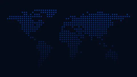 Abstract Dotted World Map Background Design Stockillustratie