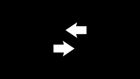 Abstract double arrow icon with up and down animated on background Stock Footage 263695737