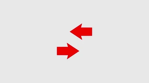 Abstract double arrow icon with up and down animated on background Stock Footage 263695738