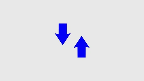 Abstract double arrow icon with up and down animated on background Stock Footage 263695742